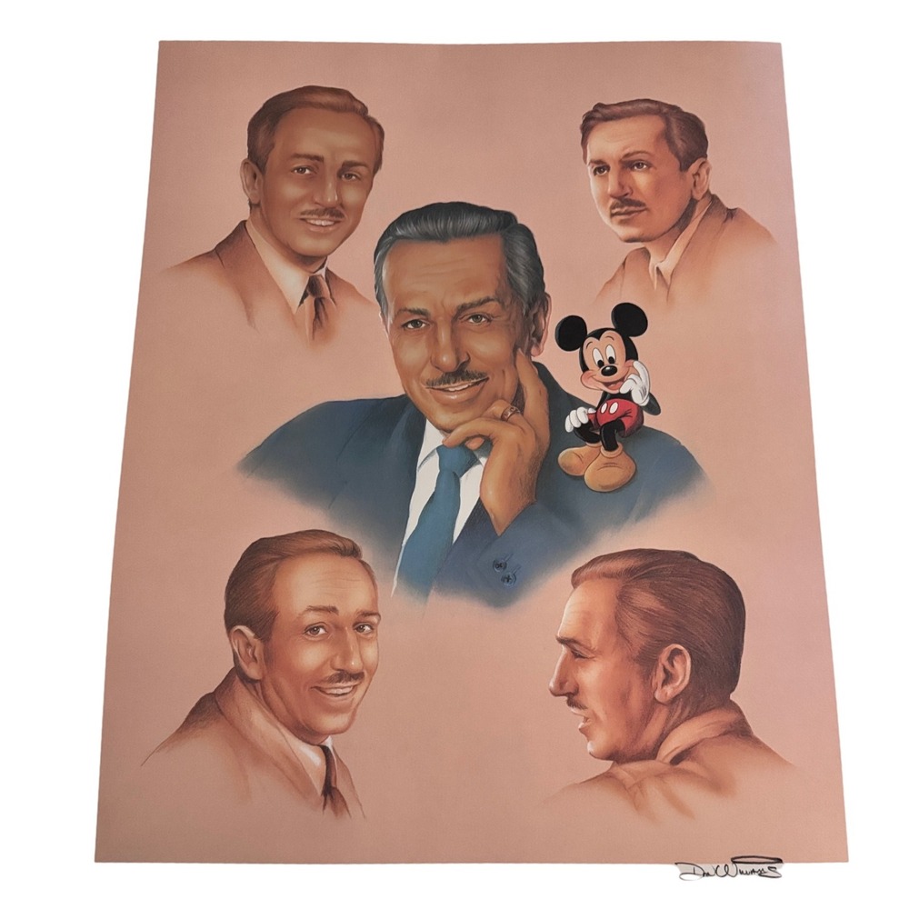 Memories of Walt Disney Art Lithograph Limited Edition‎ 2500 Don Williams Signed